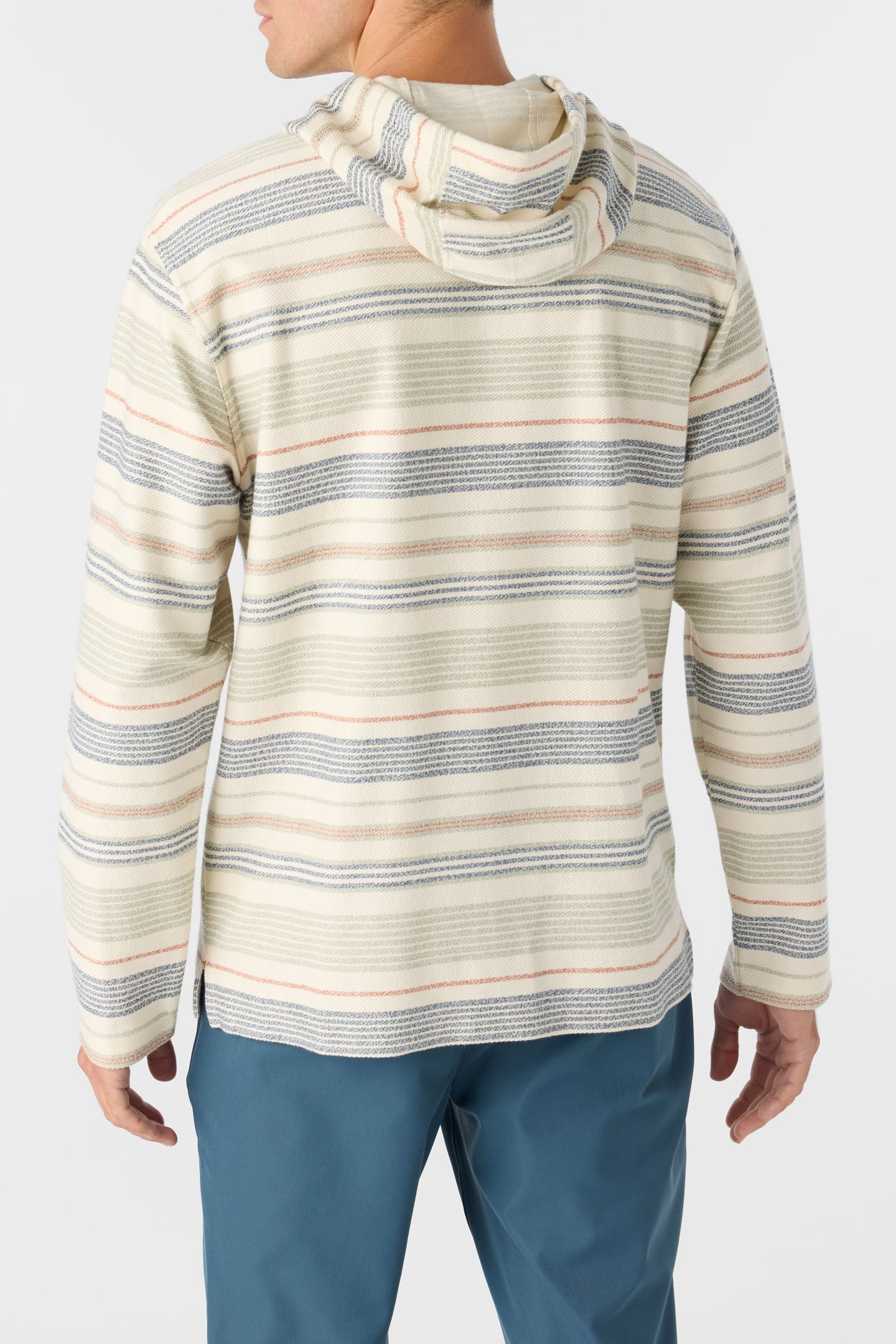 BAVARO STRIPE PONCHO PULLOVER FLEECE