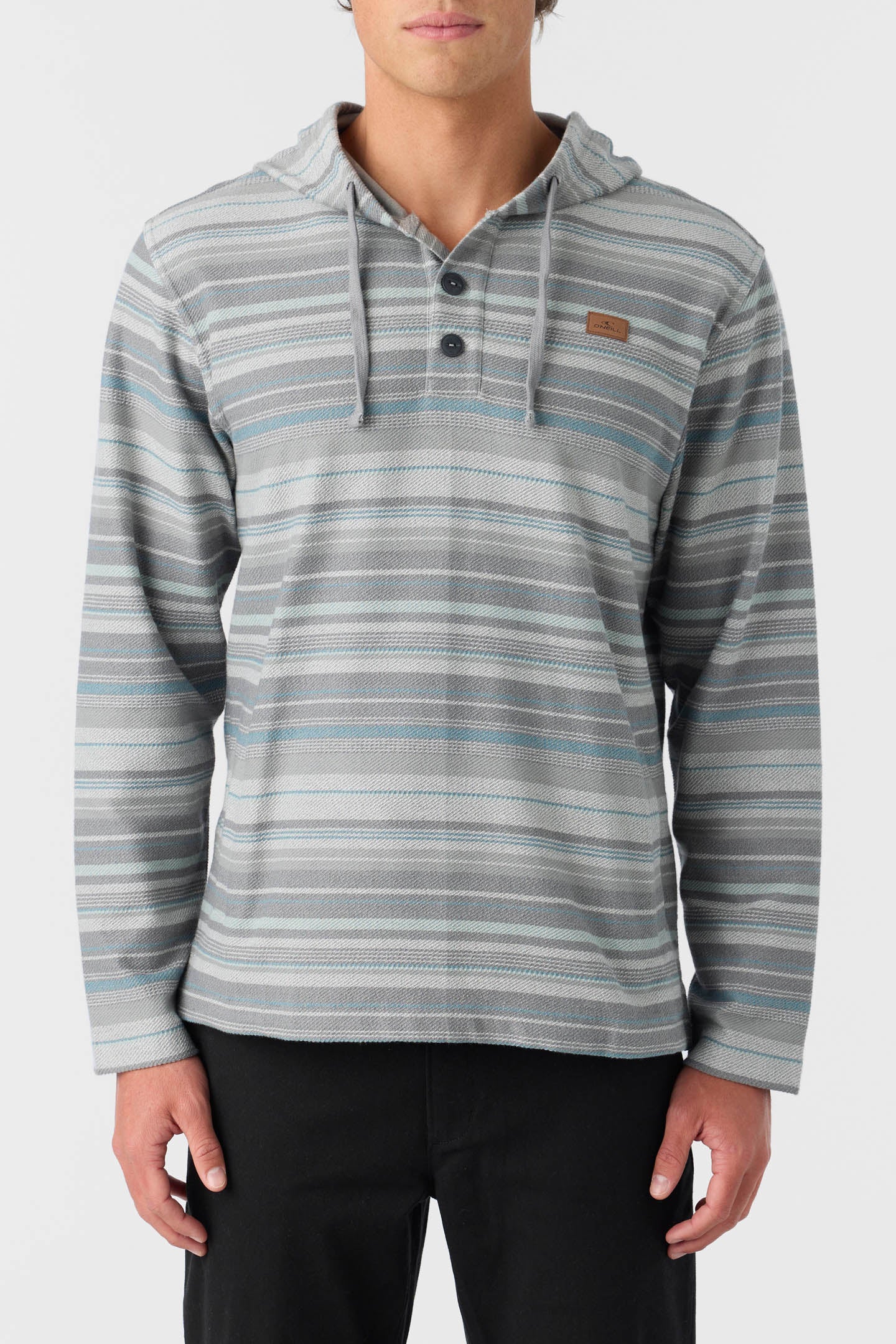 BAVARO STRIPE PONCHO PULLOVER FLEECE