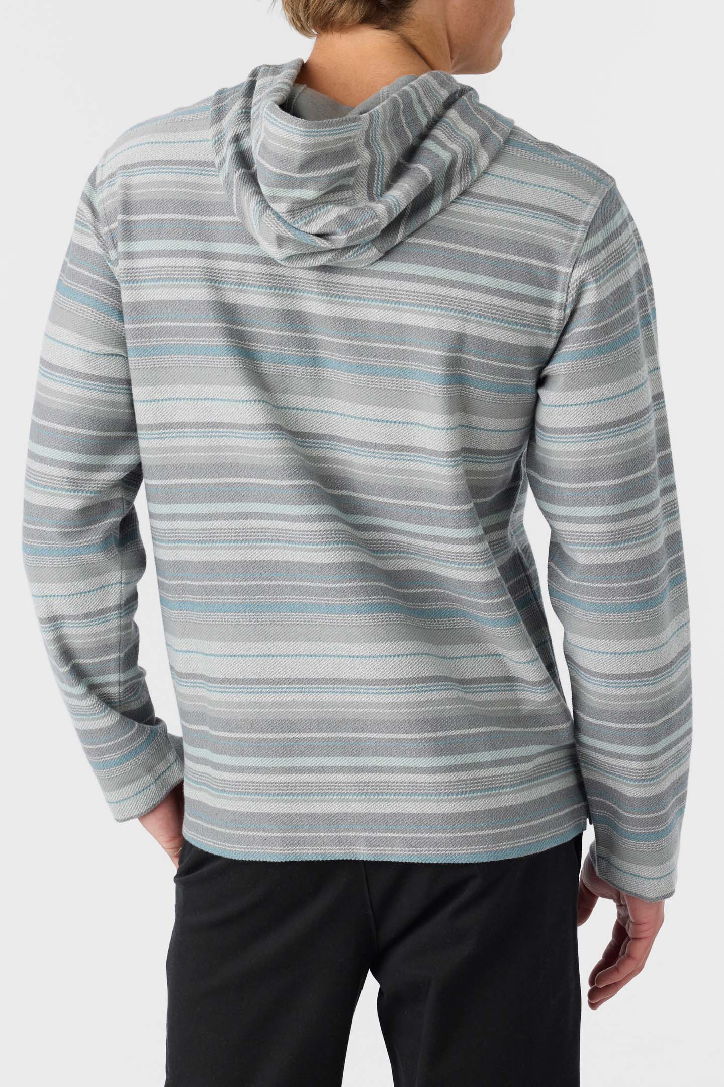 BAVARO STRIPE PONCHO PULLOVER FLEECE