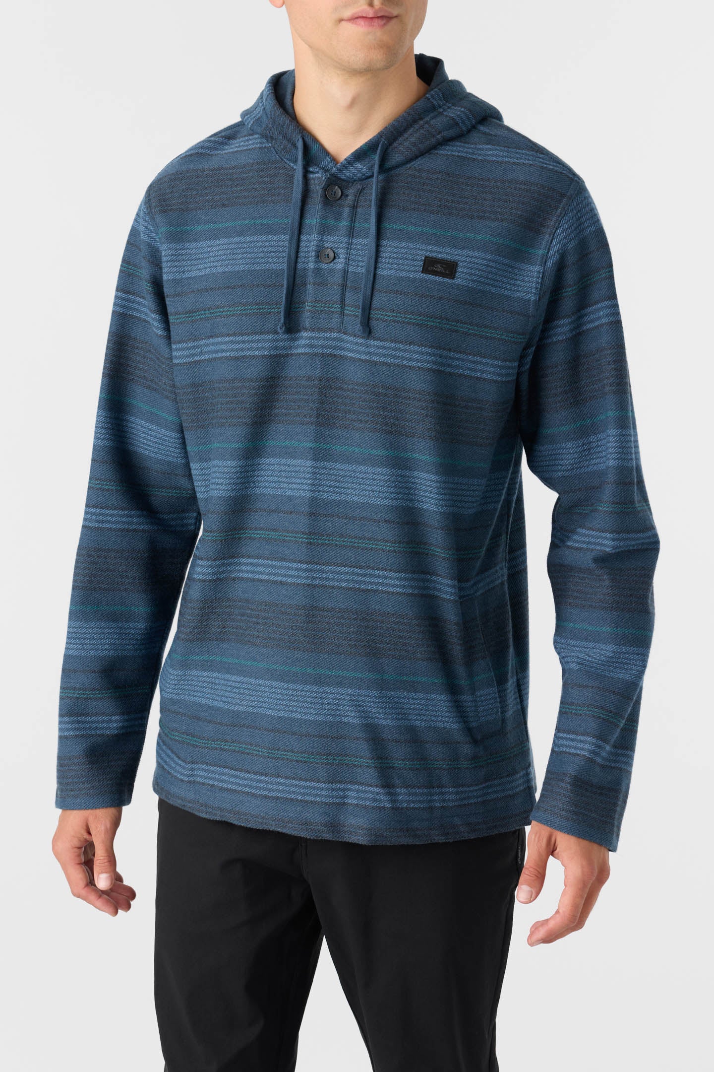 BAVARO STRIPE PONCHO PULLOVER FLEECE