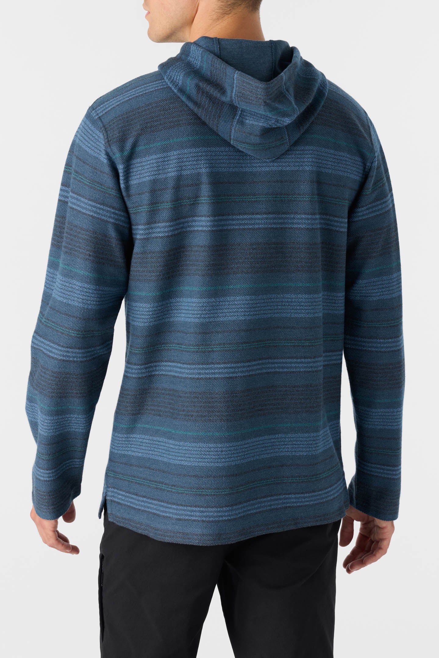 BAVARO STRIPE PONCHO PULLOVER FLEECE