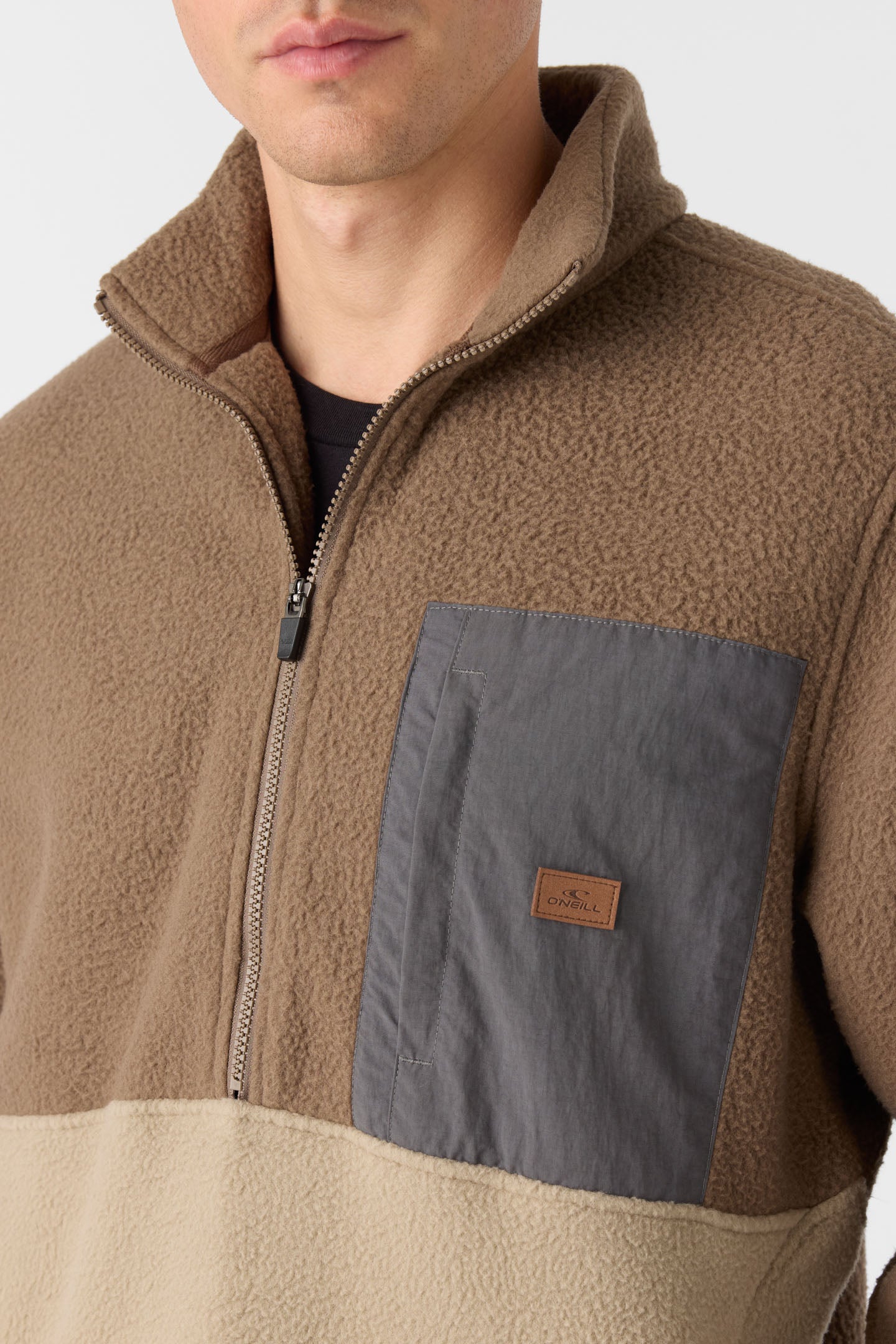 Colton High Pile Superfleece Jacket Zip Fleece - Chocolate Chip