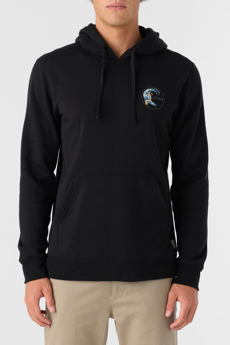 O'Neill Establishment Zip Hoodie Jacket - Black, Size MD, Polyester Lining