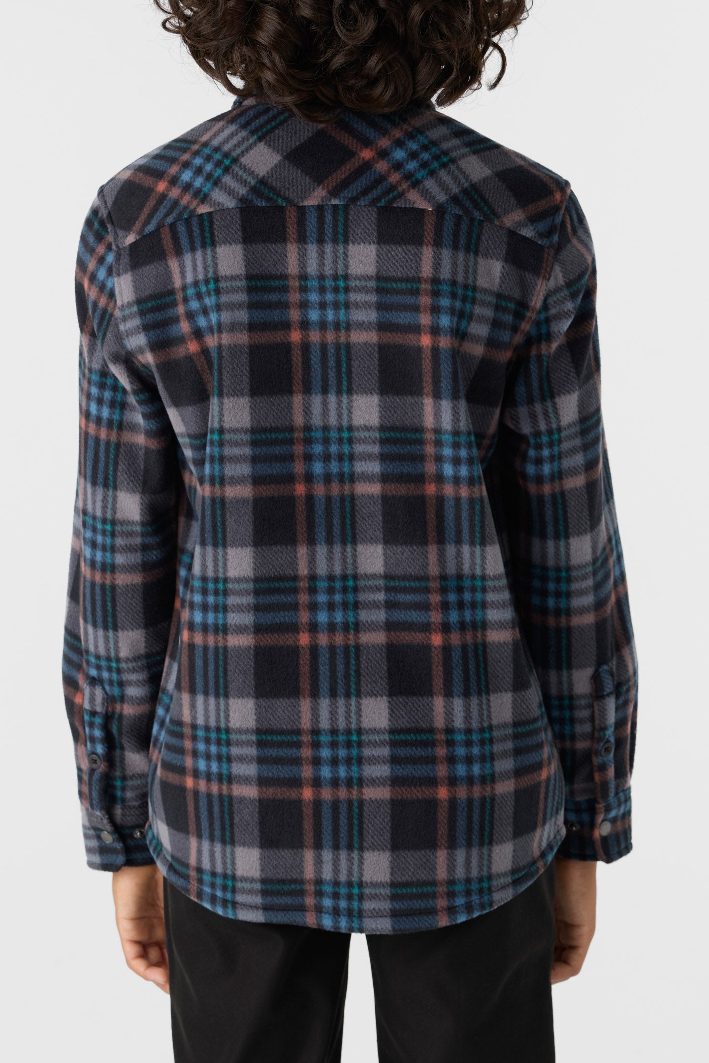 BOY'S GLACIER PLAID HIGH PILE SUPERFLEECE SHIRT