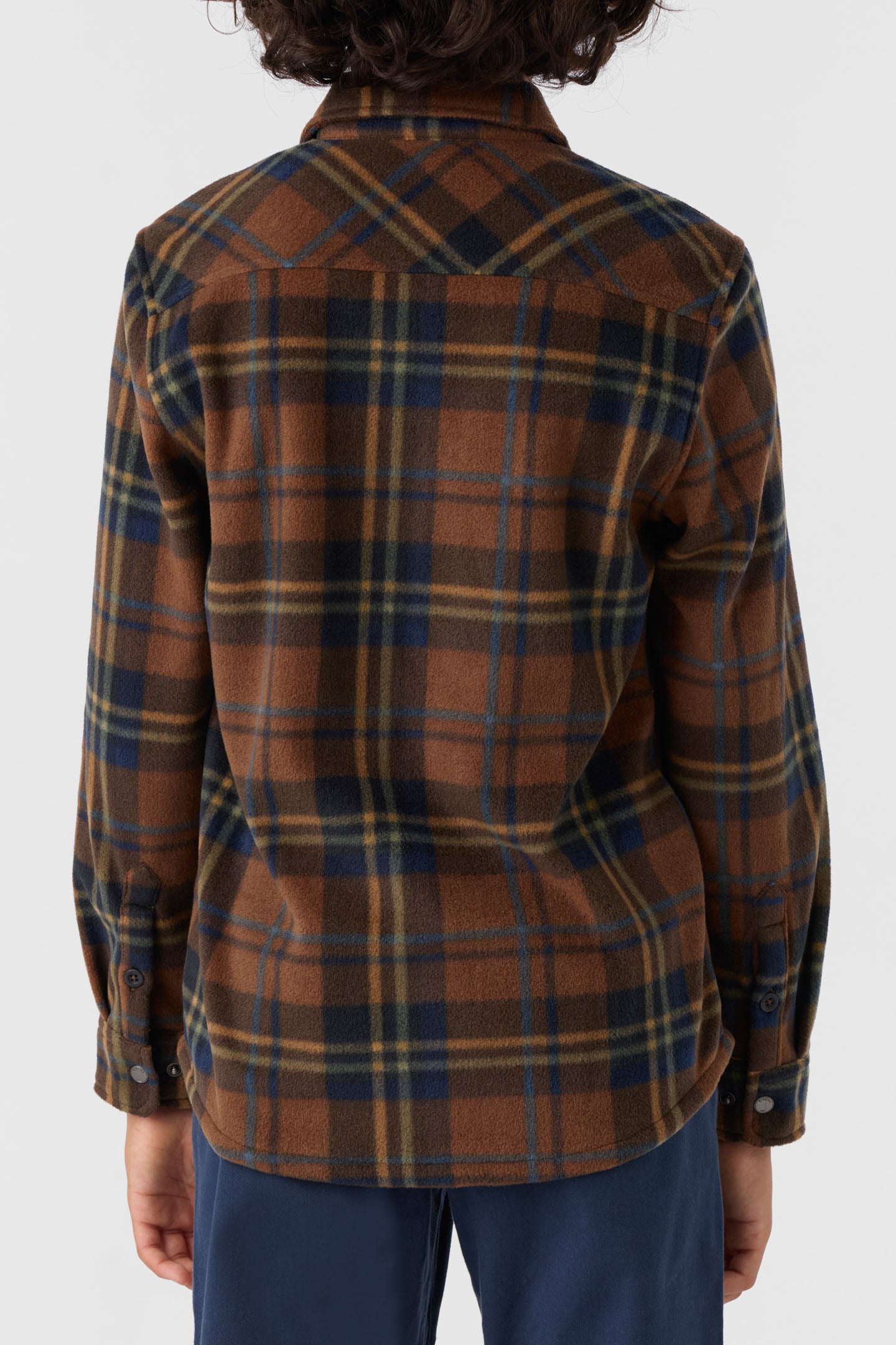 BOY'S GLACIER PLAID SUPERFLEECE LONG SLEEVE SHIRT