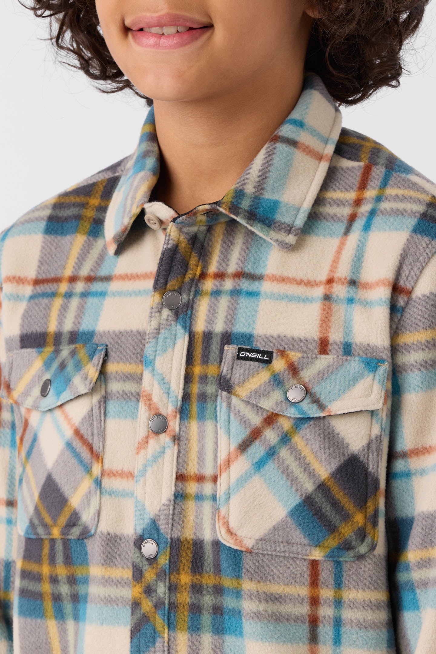 BOY'S GLACIER PLAID SUPERFLEECE LONG SLEEVE SHIRT