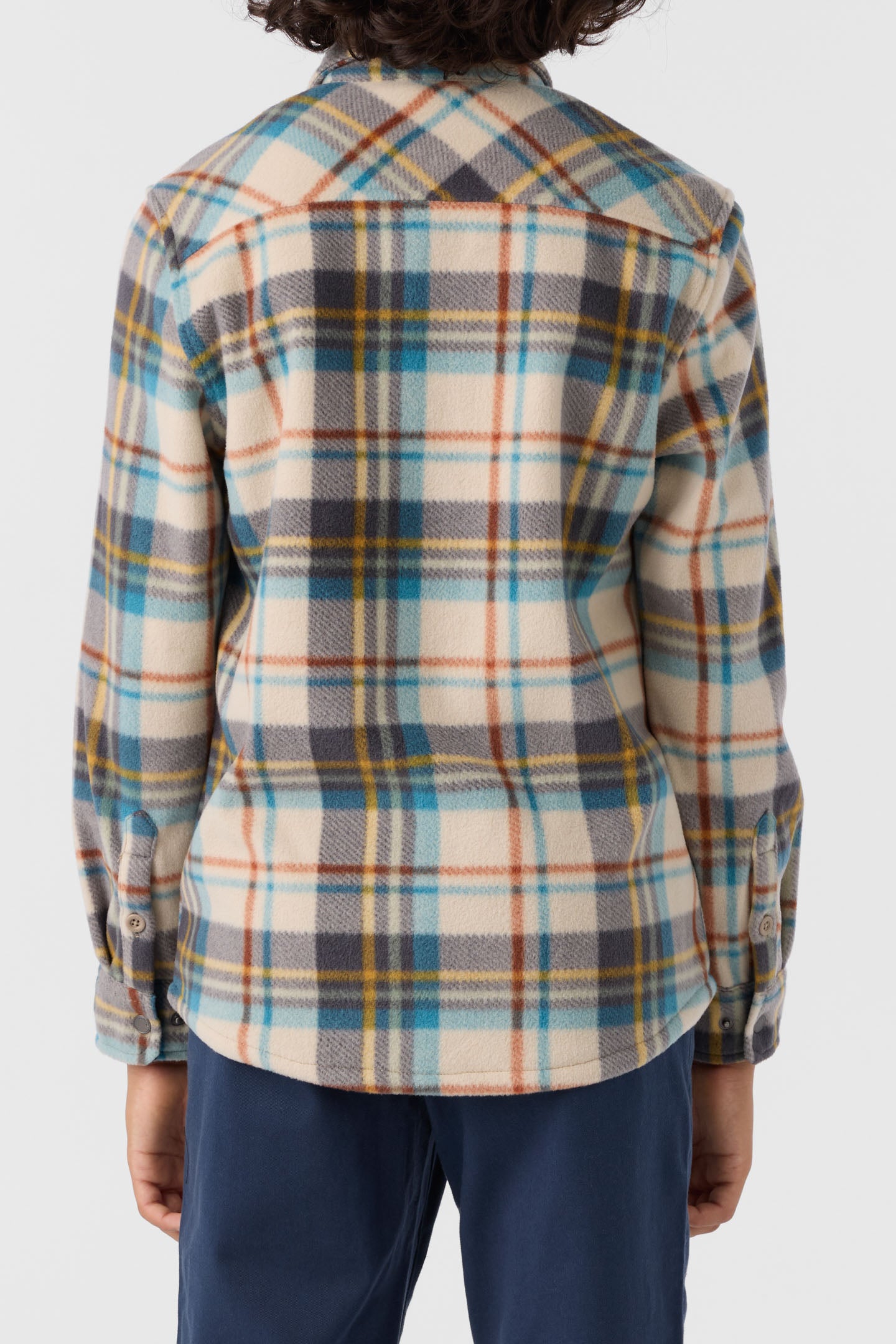 BOY'S GLACIER PLAID SUPERFLEECE LONG SLEEVE SHIRT