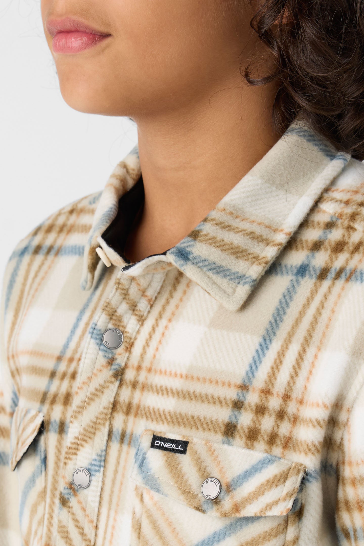 BOY'S GLACIER PLAID HIGH PILE SUPERFLEECE SHIRT