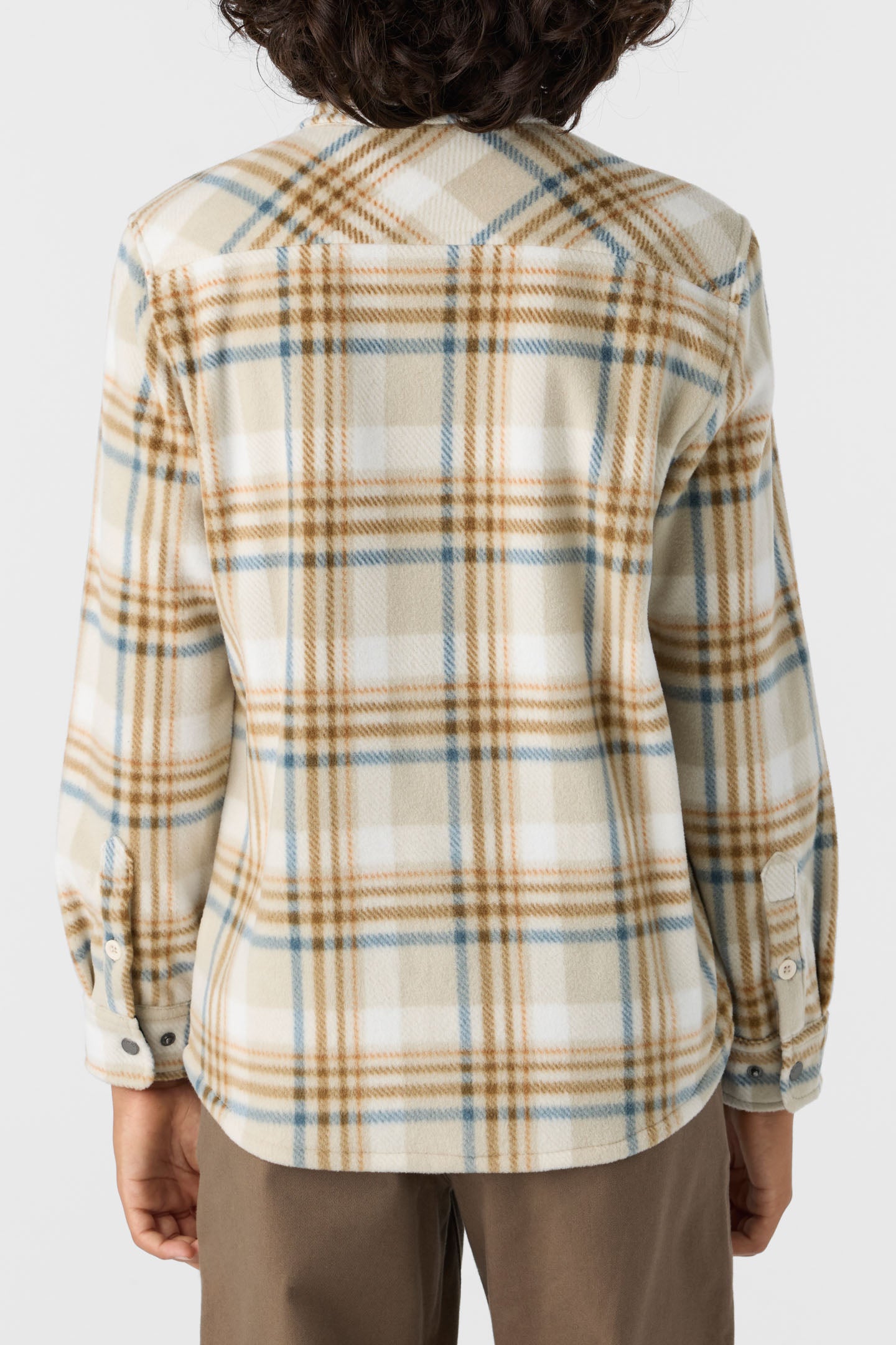 BOY'S GLACIER PLAID HIGH PILE SUPERFLEECE SHIRT