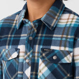 Boy's Glacier Plaid Superfleece Long Sleeve Shirt