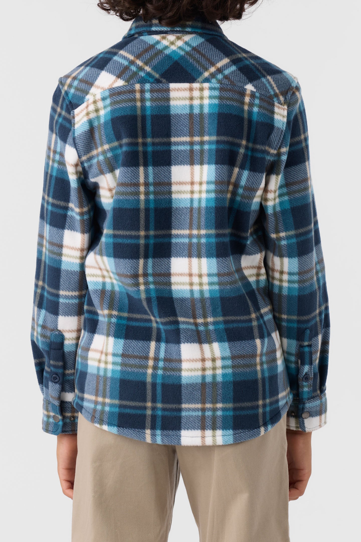 BOY'S GLACIER PLAID SUPERFLEECE LONG SLEEVE SHIRT