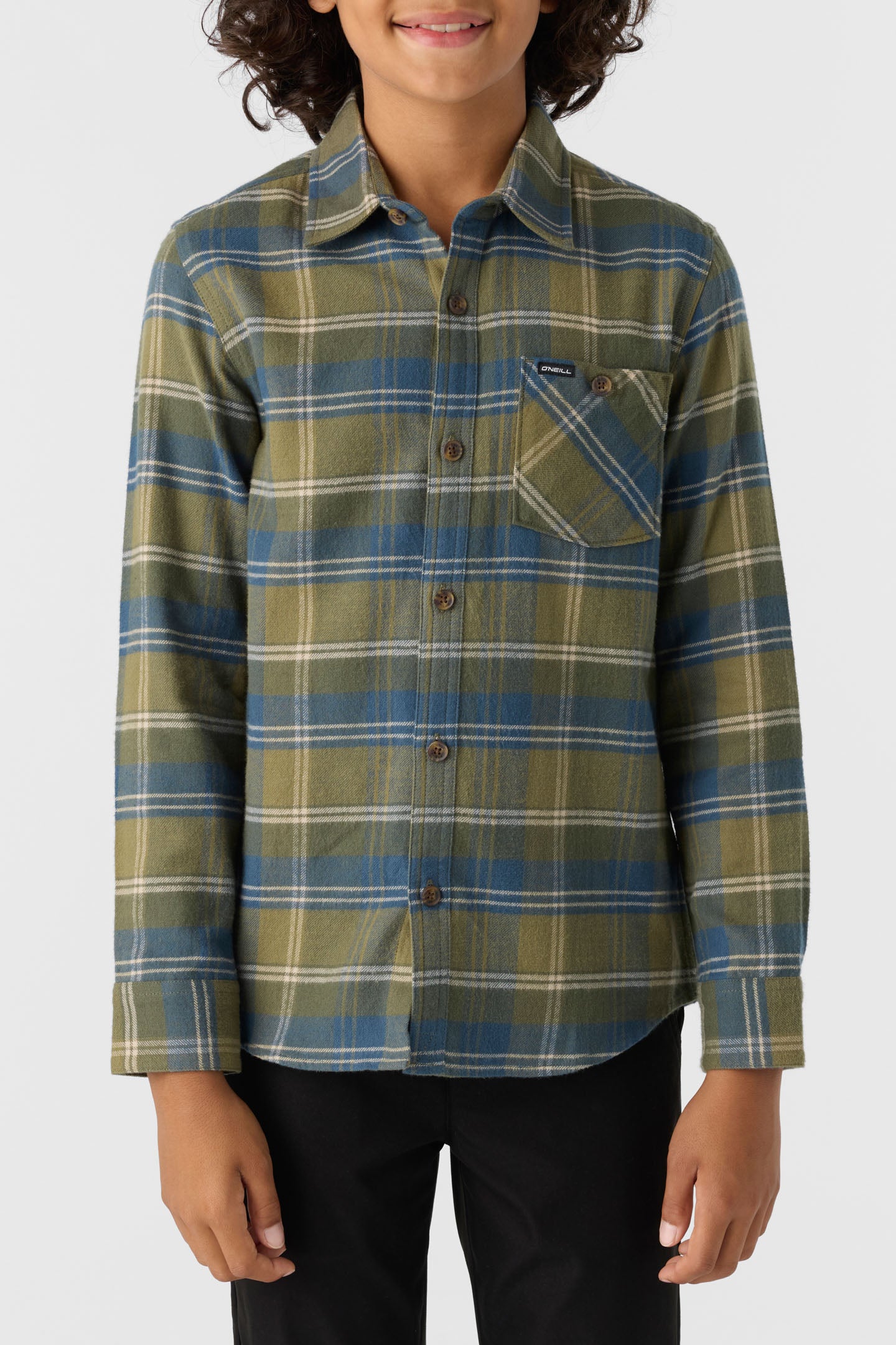 BOY'S REDMOND PLAID LONG SLEEVE SHIRT