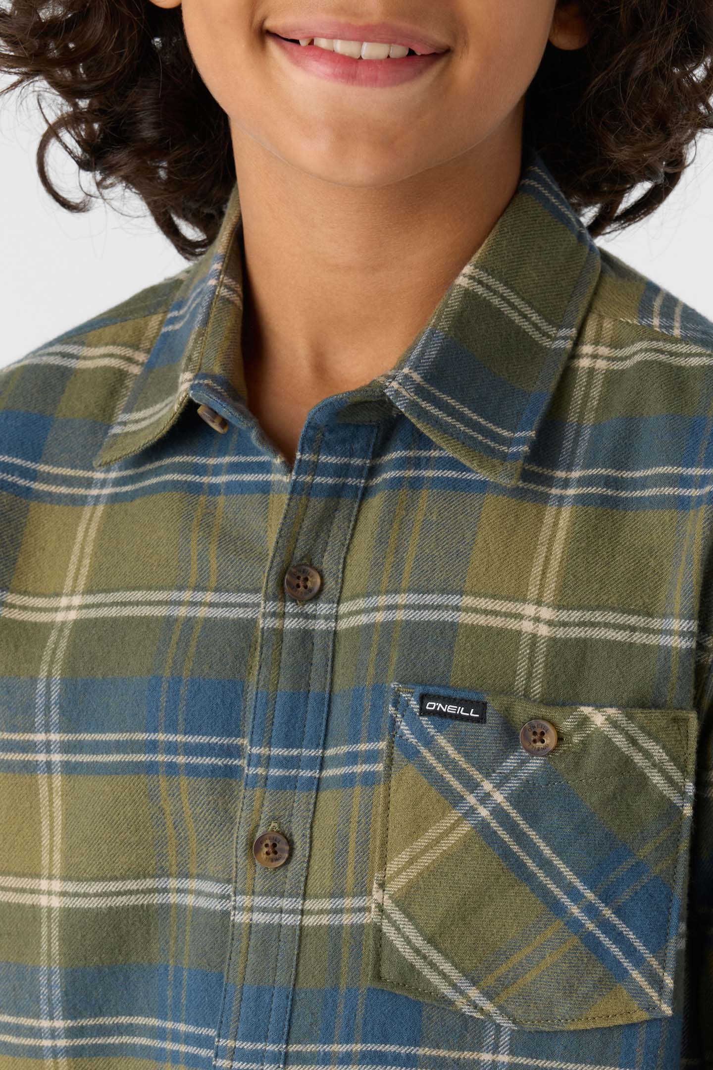 BOY'S REDMOND PLAID LONG SLEEVE SHIRT