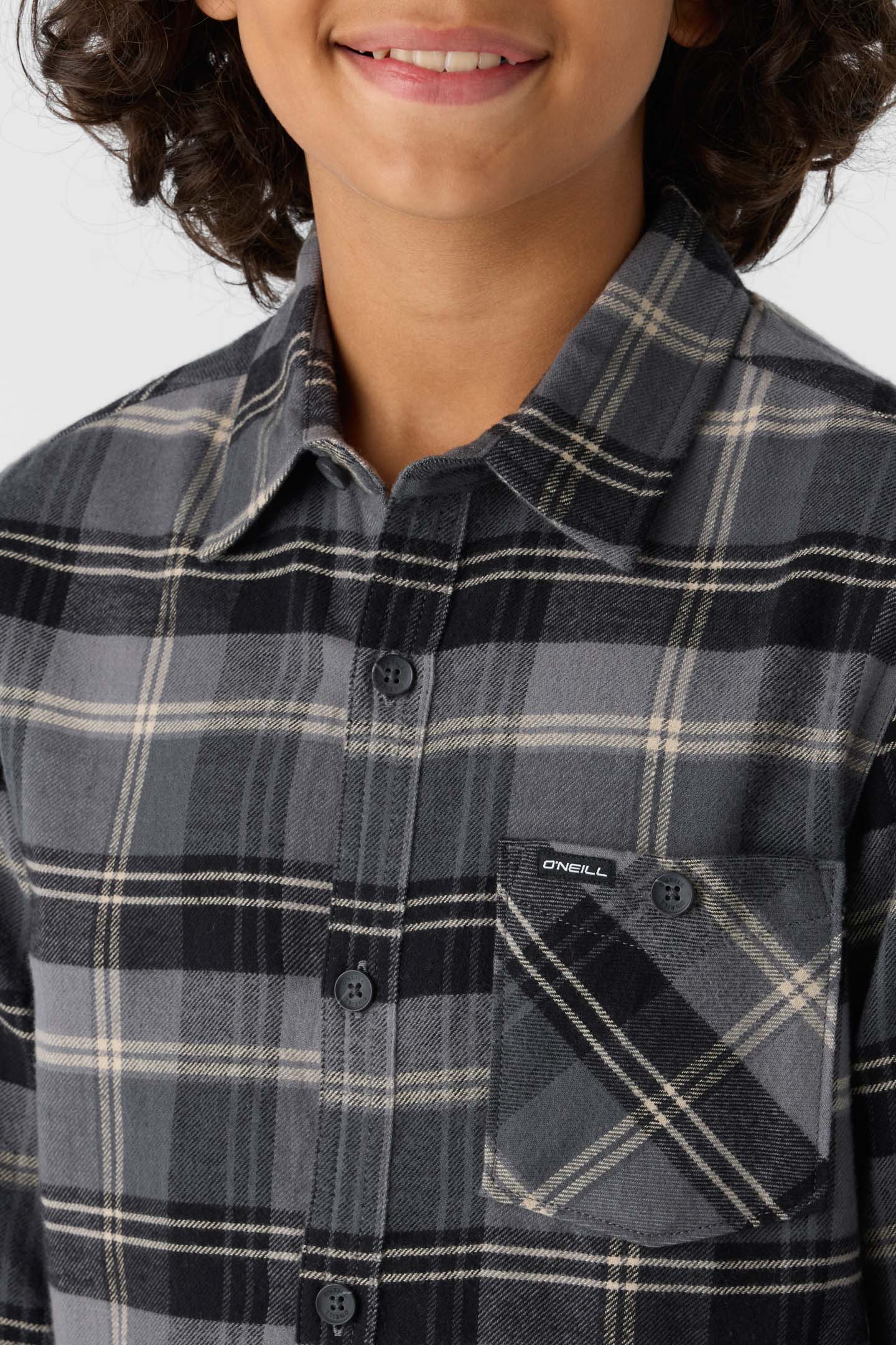 BOY'S REDMOND PLAID LONG SLEEVE SHIRT