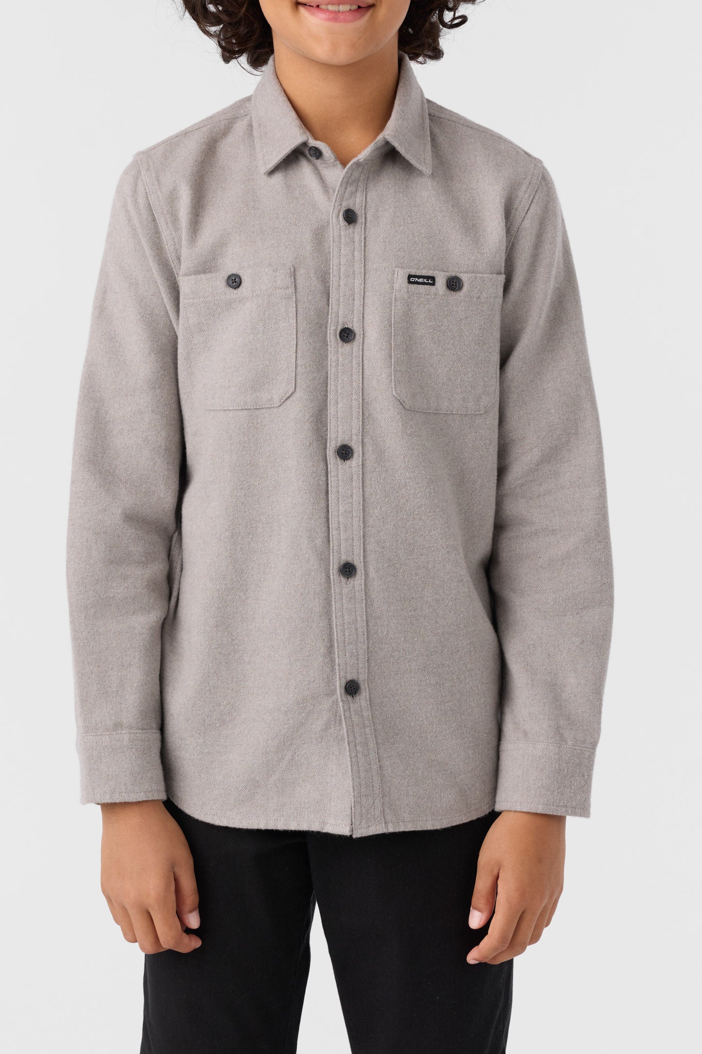 BOY'S BREAKWATER SOLID FLANNEL SHIRT