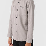 Boy's Breakwater Solid Flannel Shirt