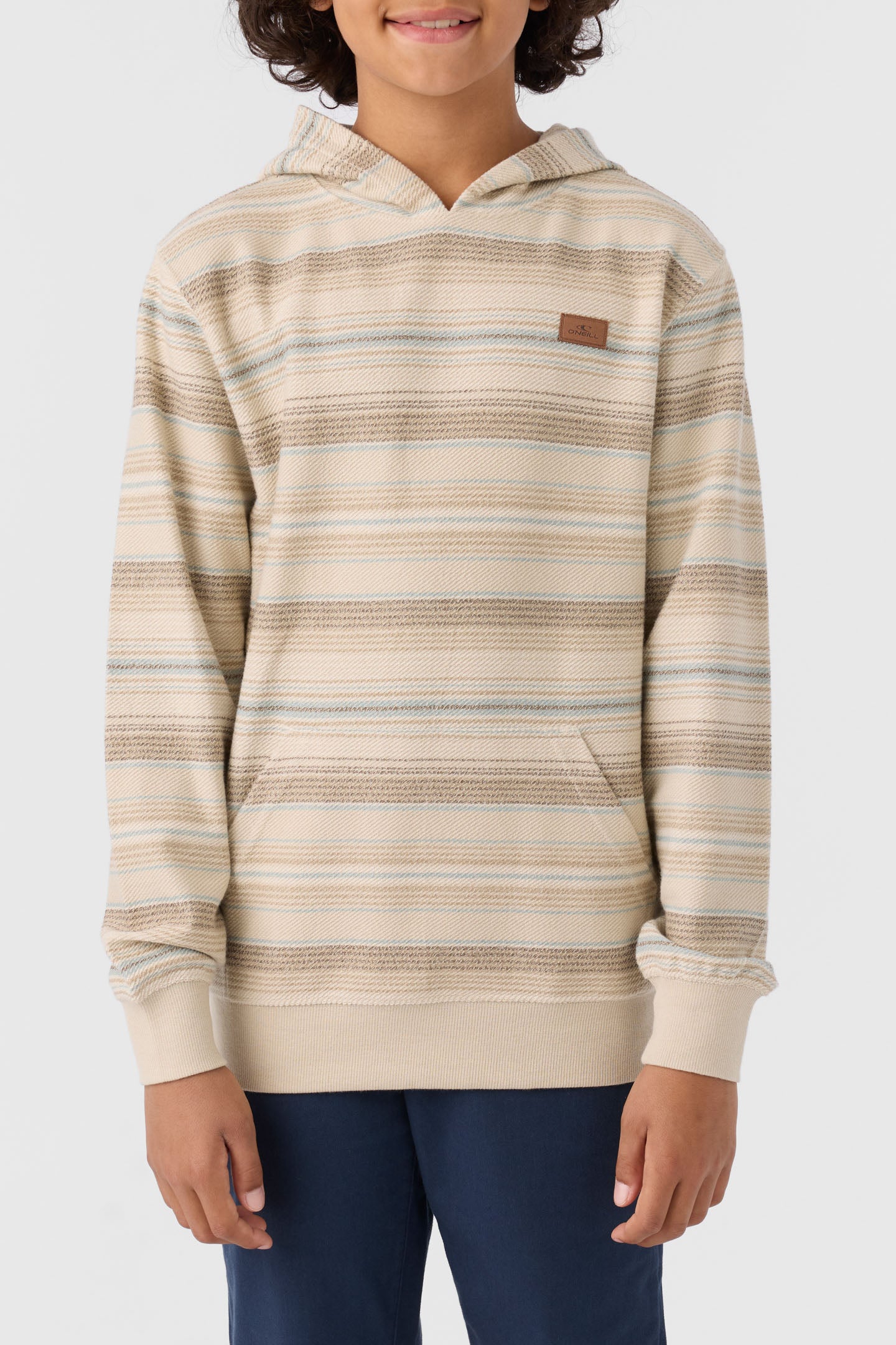 BOY'S BAVARO STRIPE PULLOVER FLEECE