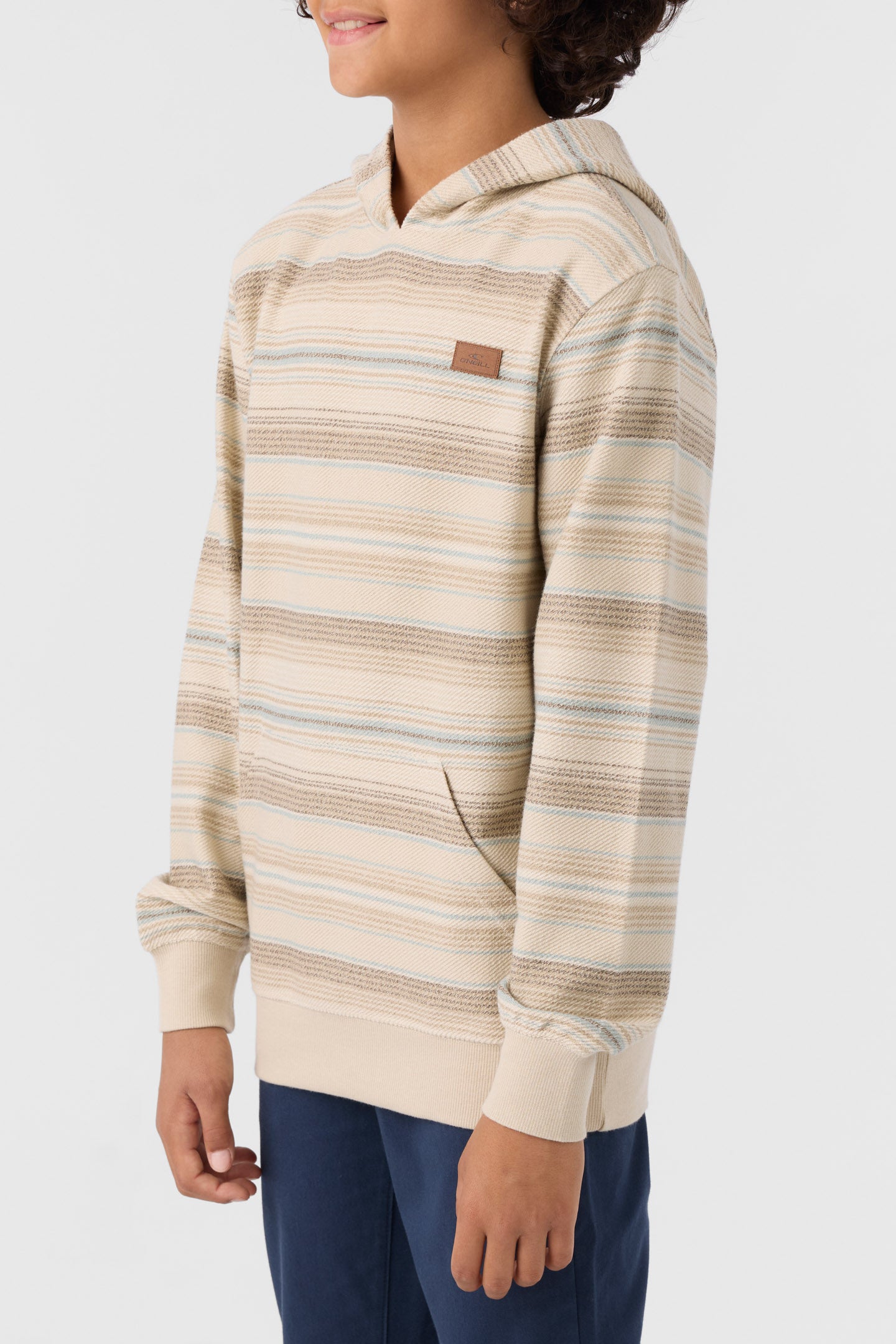 BOY'S BAVARO STRIPE PULLOVER FLEECE