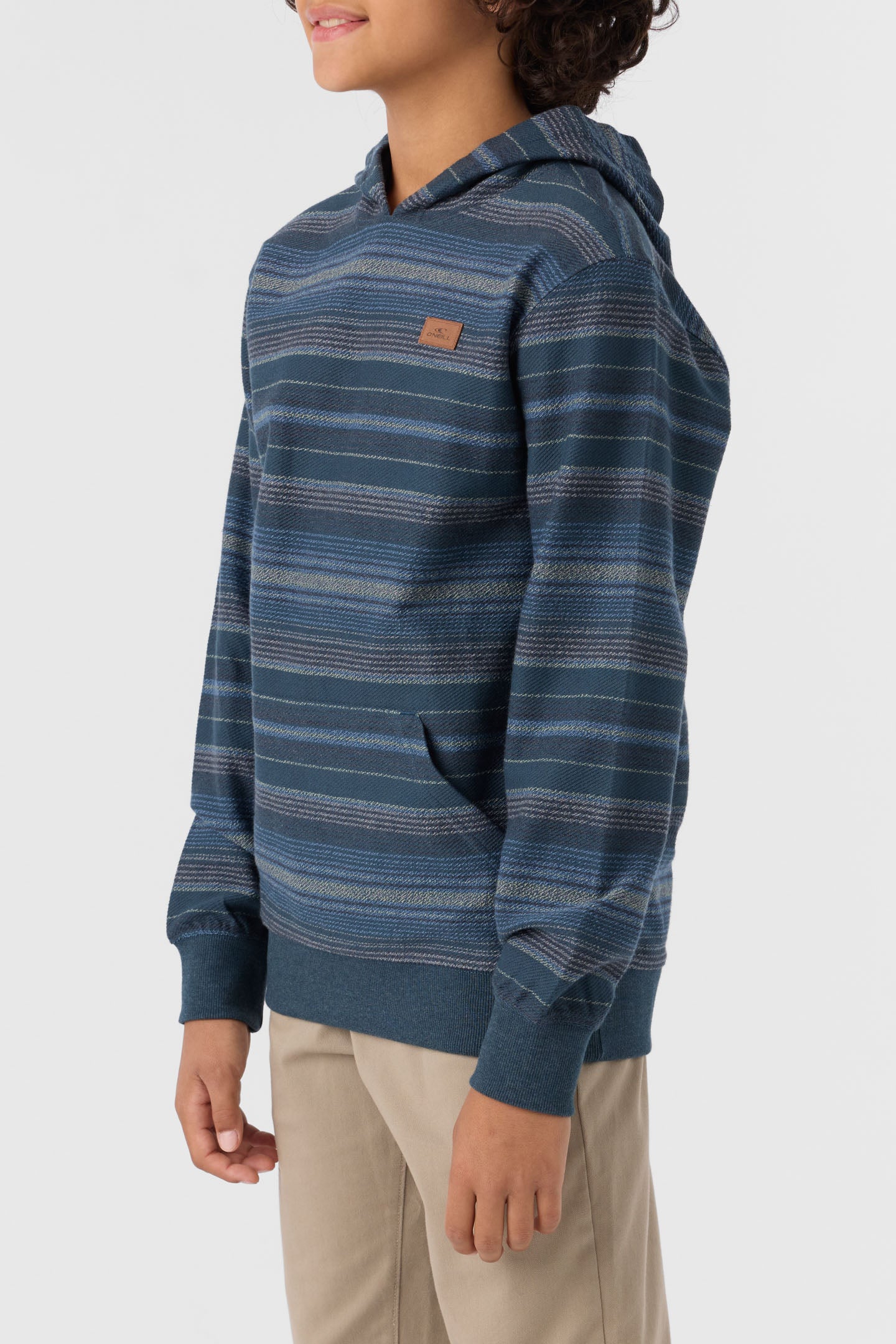 BOY'S BAVARO STRIPE PULLOVER FLEECE