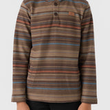 Boy's Bavaro Stripe Poncho Pullover Fleece