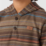 Boy's Bavaro Stripe Poncho Pullover Fleece
