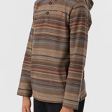 Boy's Bavaro Stripe Poncho Pullover Fleece