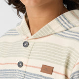Boy's Bavaro Stripe Poncho Fleece Pullover