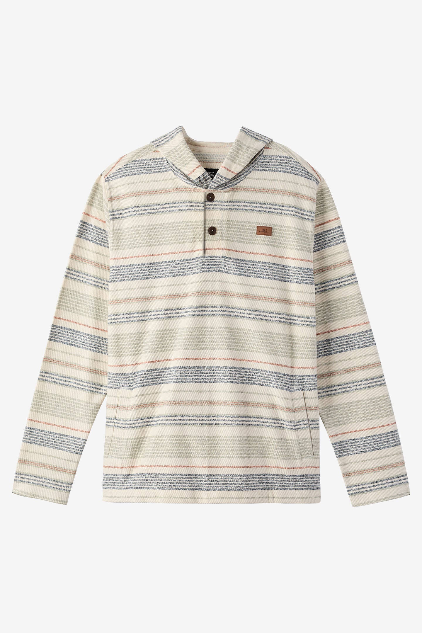 BOY'S BAVARO STRIPE PONCHO FLEECE PULLOVER