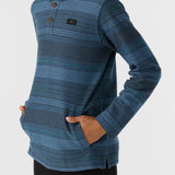 Boy's Bavaro Stripe Poncho Fleece Pullover