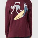 Boy's Bones Surfer Long Sleeve Tee