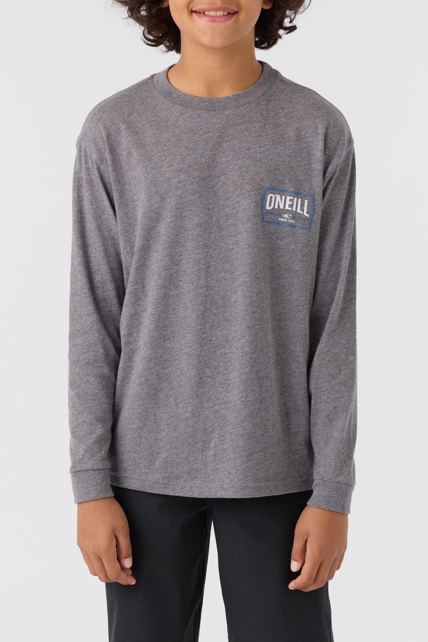 BOY'S DITHER LONG SLEEVE TEE