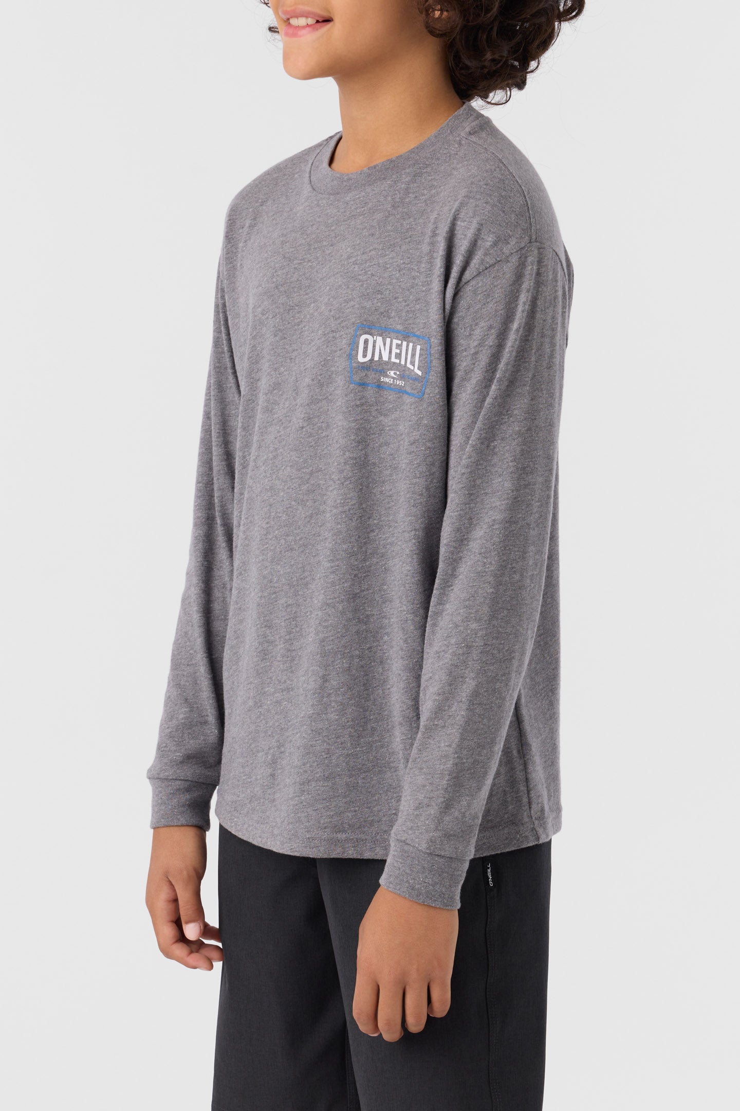 BOY'S DITHER LONG SLEEVE TEE