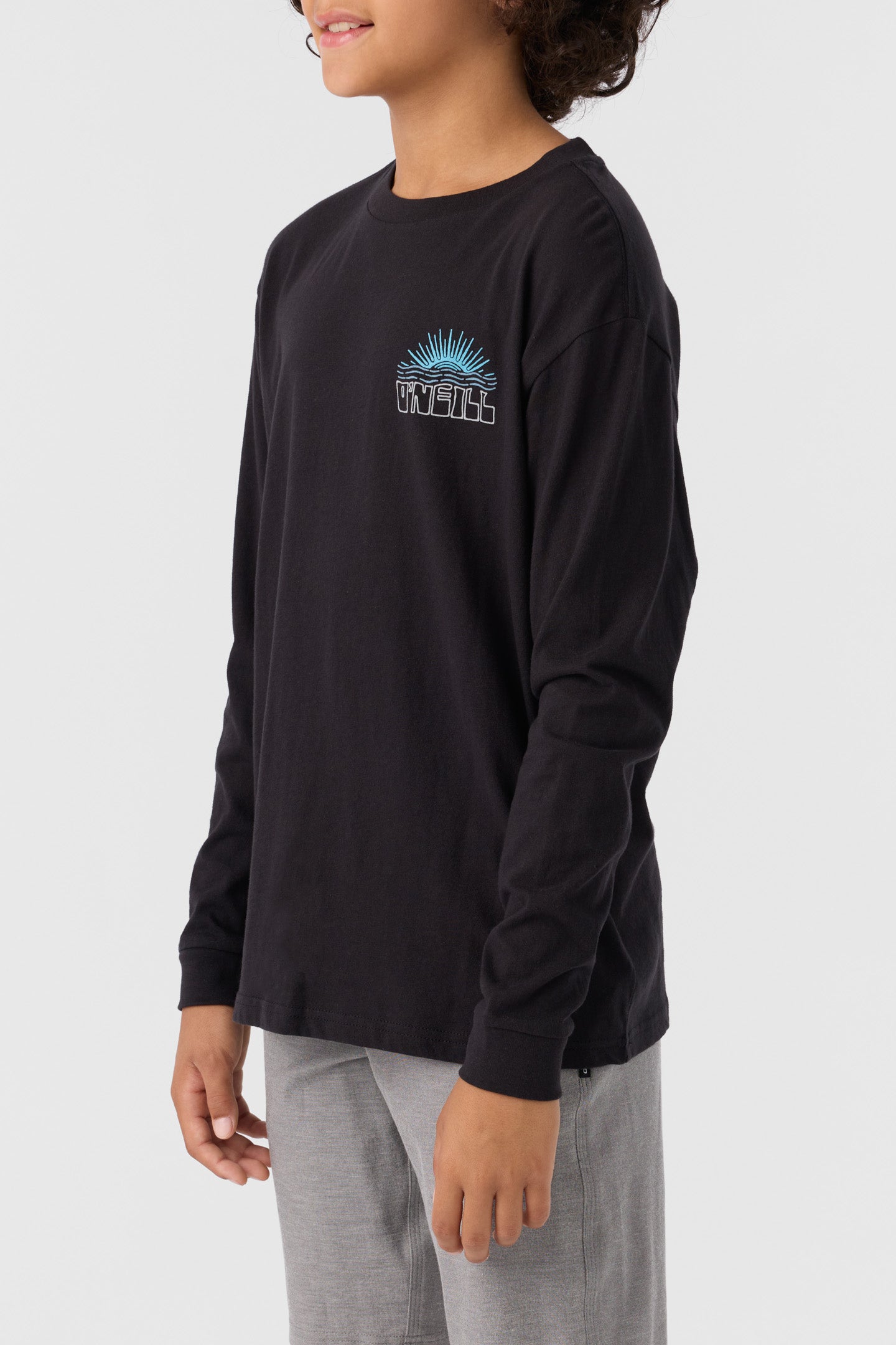 BOY'S RAYS & WAVES LONG SLEEVE TEE