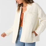 Rya Quilted Oversized Fit Snap Front Jacket