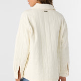 Rya Quilted Oversized Fit Snap Front Jacket