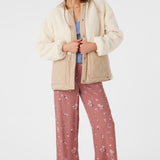 Meena High Pile Fleece Quilted Jacket