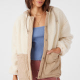 Meena High Pile Fleece Quilted Jacket