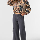 Kacey Palmer Print High Pile Fleece Pullover