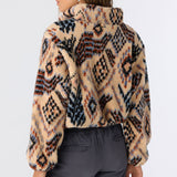 Kacey Palmer Print High Pile Fleece Pullover