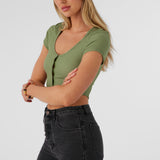 Marlena Textured Knit Crop Top