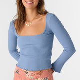 Floki Slub Rib Knit Long Sleeve Top