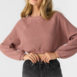 Tour Waffle Knit Slouchy Top