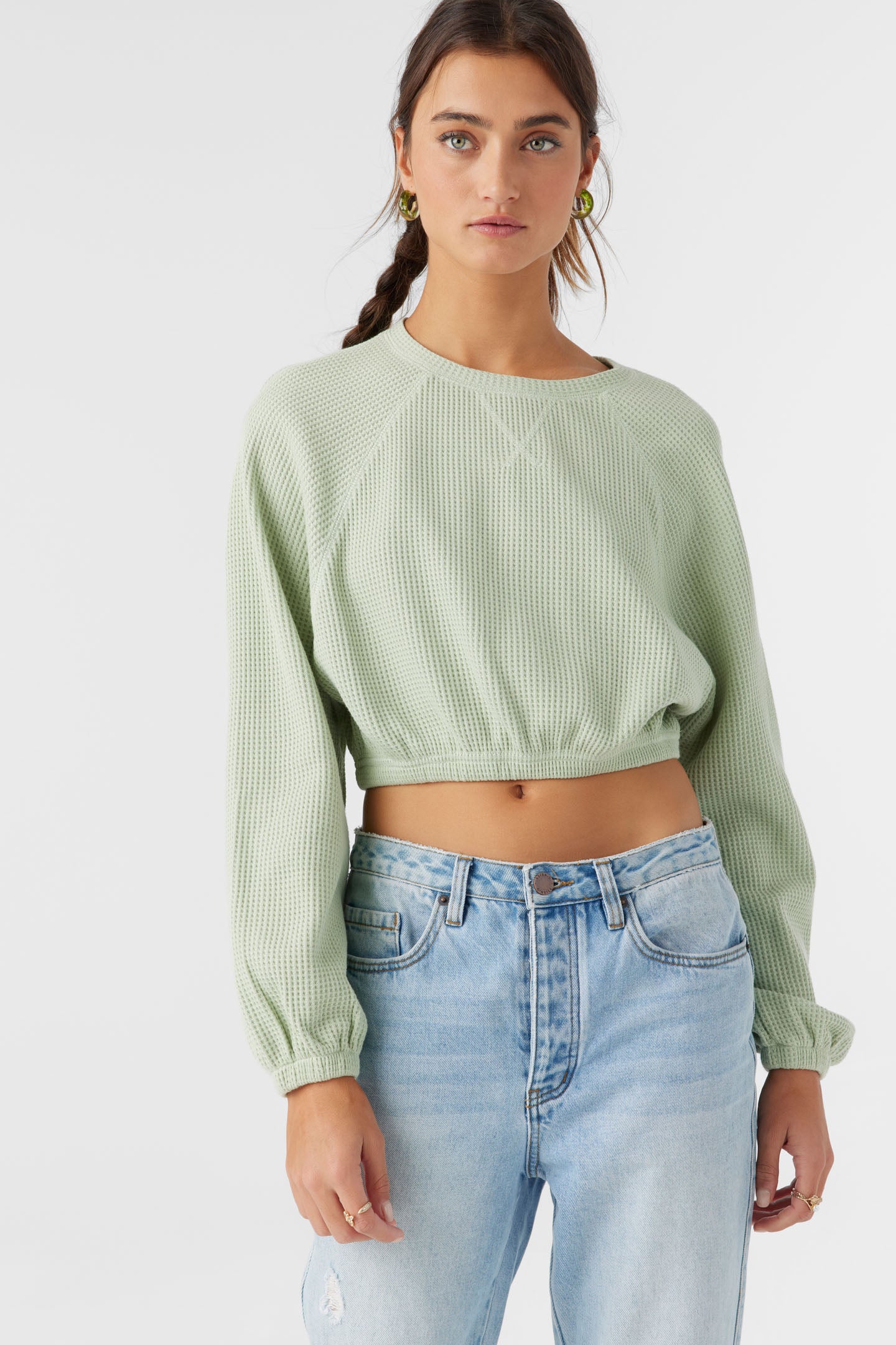 TOUR WAFFLE KNIT SLOUCHY TOP