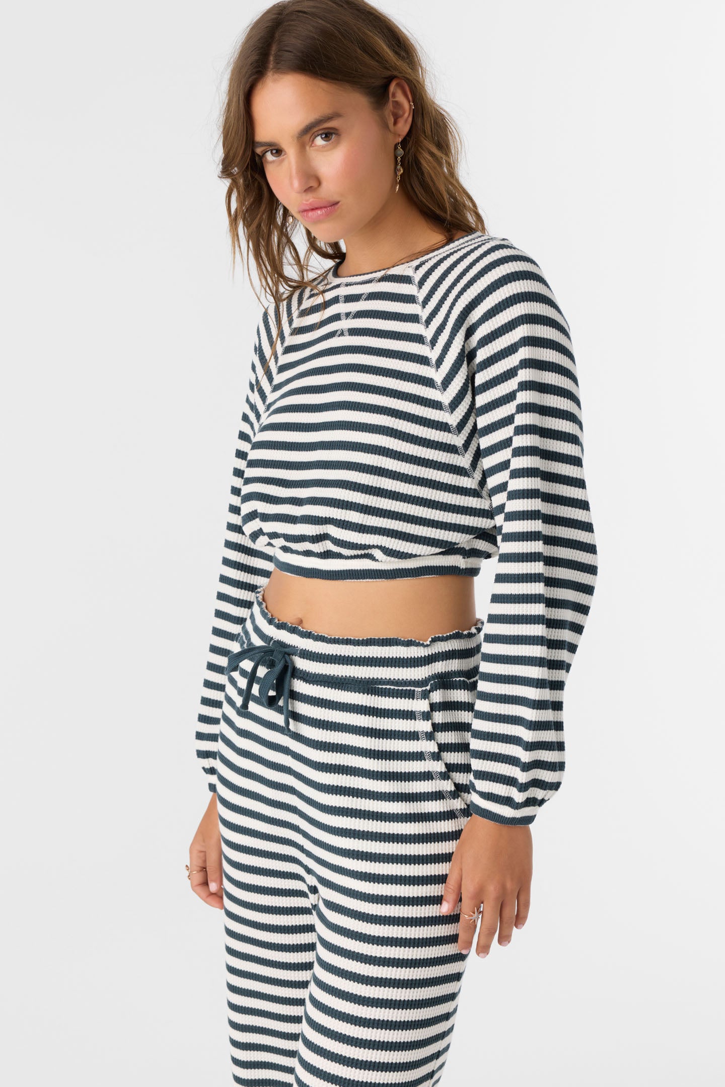 TOUR STRIPE CREW LONG SLEEVE TOP