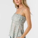 Mei Maria Tile Button Front Tank Top
