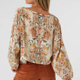 River Sofia Floral Long Sleeve Top