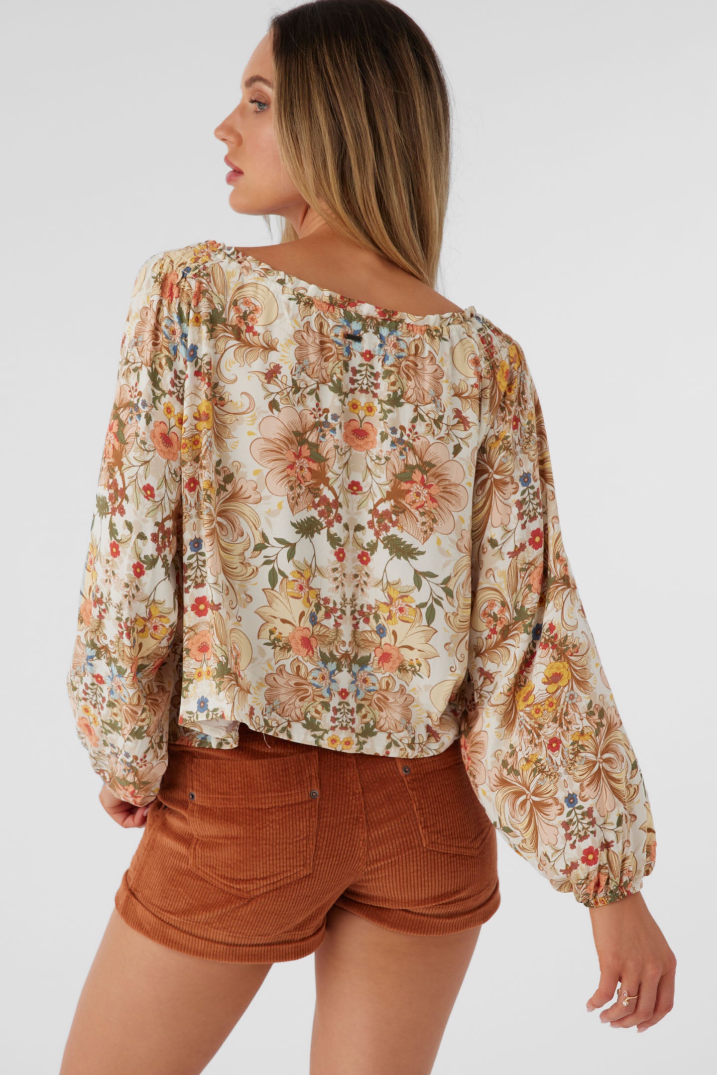 RIVER SOFIA FLORAL LONG SLEEVE TOP