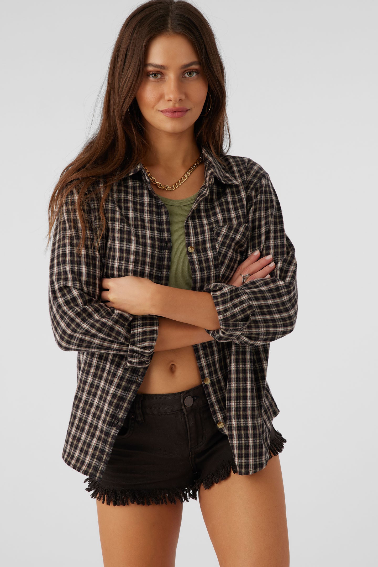 LOGAN FLANNEL RELAXED FIT SHIRT