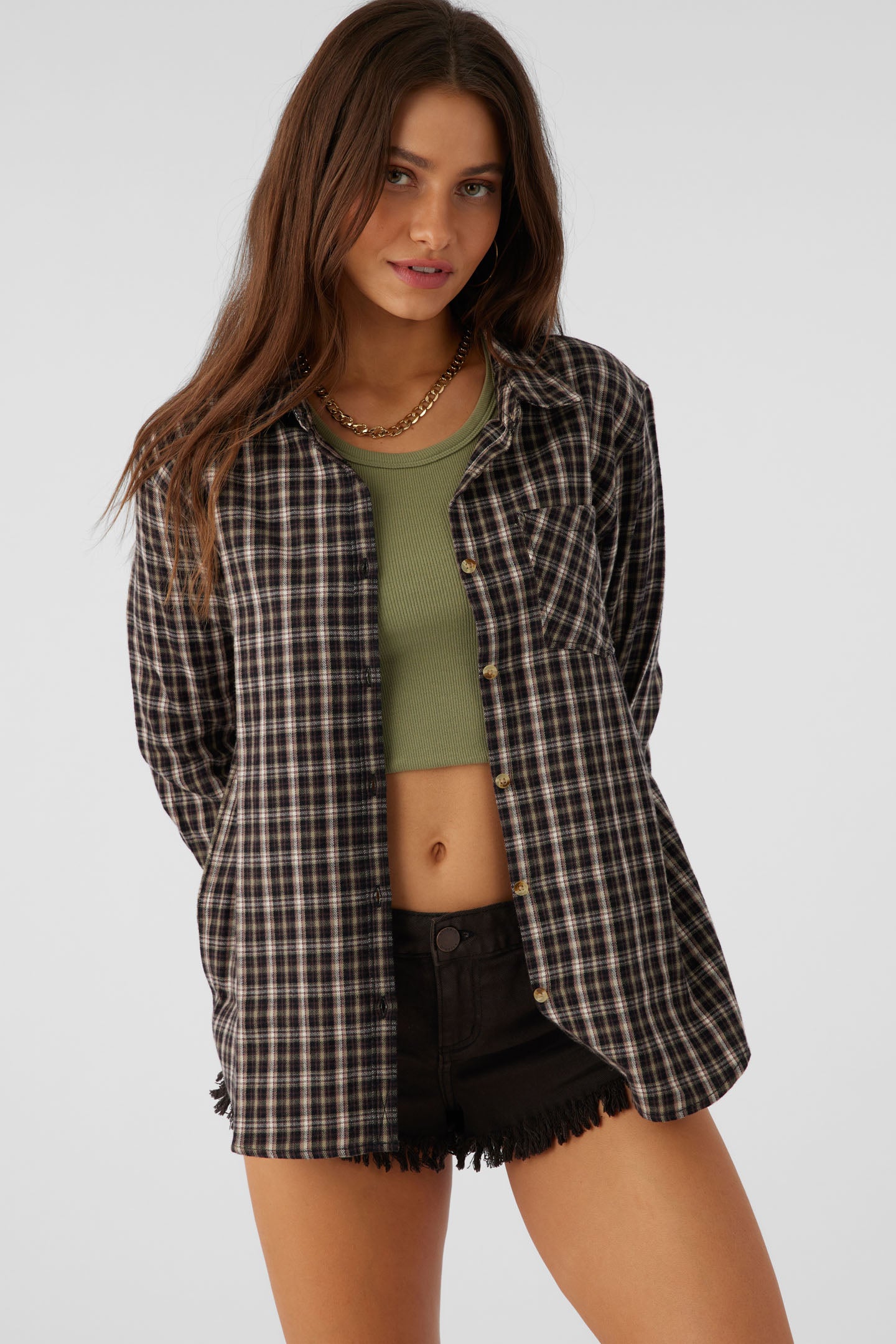 カンカンCOTA COUTURE FLANNEL SC15448 / SUGAR CANE 3-COLOR BLOCK CHECK HEAVY FLANNEL CPO JACKET