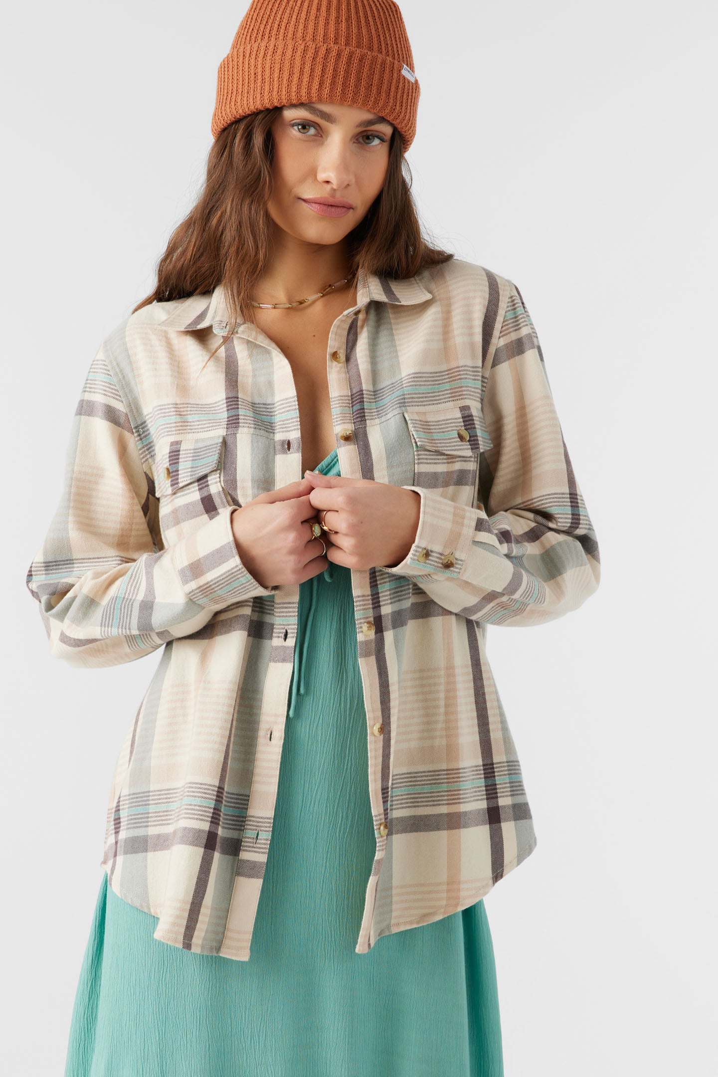 BROOKS FLANNEL OVERSIZED FIT SHIRT